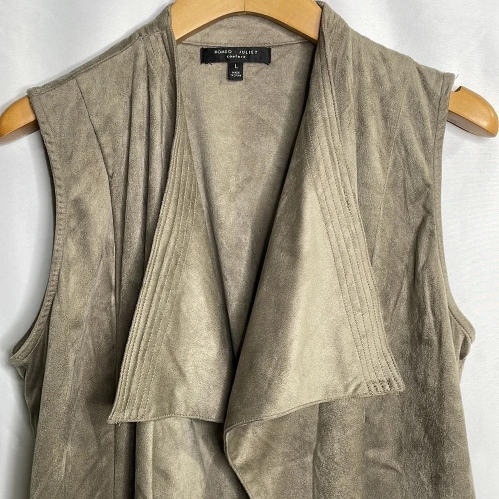 Romeo and Juliet micro suede vest